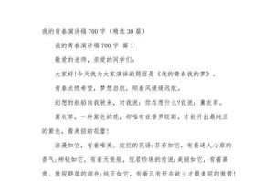 我的青春梦（一个在追寻中成长的少年）