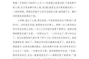 “感动妈妈的瞬间——我与她的情感之路”