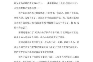 无私爱的力量（父爱温暖着我的成长）